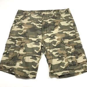 LEVIS Camo Cargo Short Men 38 BDU Military Green Jungle Grunge Skate Beach